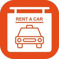 Rent a Car Vector Icon