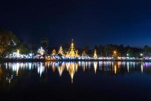 Wat Chong Klang and Wat Chong Kham at Mae Hong Son, Northern Thailand photo