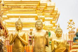 Golden Buddha in Temple Chiang Mai Asia Thailand photo