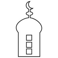 mezquita logo ilustración vector