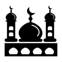 mosque logo illustration vector