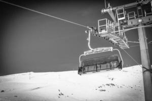 chair lift in winter photo