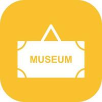 Museum Tag Vector Icon