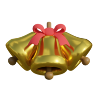 Christmas bells on transparent background png