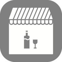 Cafe and Bar Glyph Icon vector