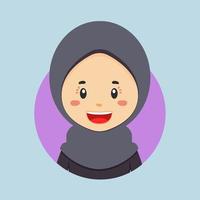 Avatar of a Muslim Character vector