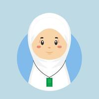 Avatar of a Muslim Character vector