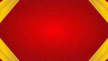 Modern red background with hexagonal pattern vector