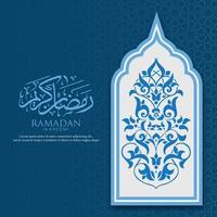 background islamic blue vector