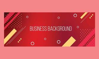 Gradient Business Banner Design vector