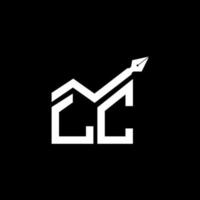 Diseño creativo del logotipo de la letra lc con gráfico vectorial, logotipo lc simple y moderno. vector