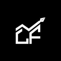 Diseño creativo del logotipo de la letra lf con gráfico vectorial, logotipo simple y moderno de lf. vector