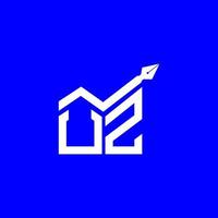 UZ letter logo creative design with vector graphic, UZ simple and modern logo.