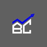 Diseño creativo del logotipo de la letra bc con gráfico vectorial, logotipo simple y moderno de bc. vector