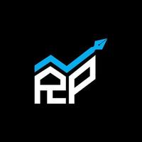 diseño creativo del logotipo de la letra rp con gráfico vectorial, logotipo simple y moderno de rp. vector