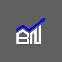 Diseño creativo del logotipo de la letra bn con gráfico vectorial, logotipo simple y moderno de bn. vector