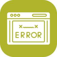 icono de vector de código de error