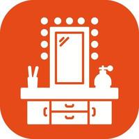 Dressing Table Vector Icon