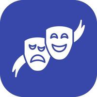 Theater Masks Vector Icon