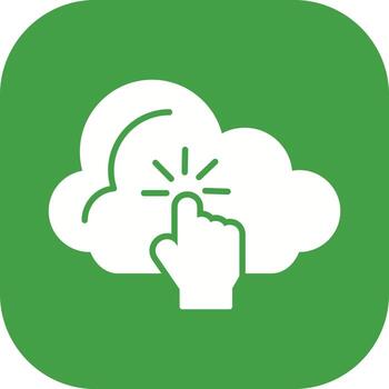 icono de vector de computación en la nube