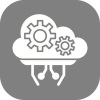 icono de vector de computación en la nube