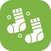 Winter Socks Vector Icon