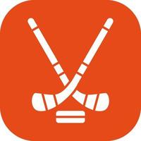 icono de vector de hockey sobre hielo