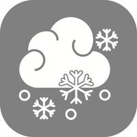 icono de vector nevado