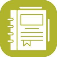 Spring Notebook Vector Icon