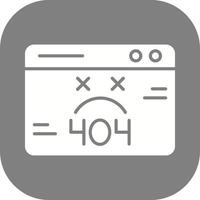 404 Error Vector Icon