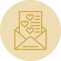 Love Letter Vector Icon Design