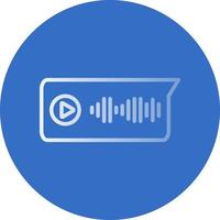 Voice Message Vector Icon Design