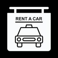 Rent a Car Vector Icon