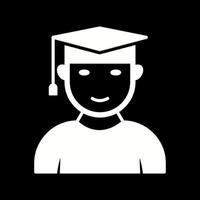 Unique Male Graduate Vector Icon