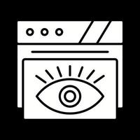 icono de vector de ojo