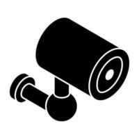 un icono de diseño perfecto de cámara cctv vector