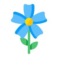 Vector design of blossom, flat icon