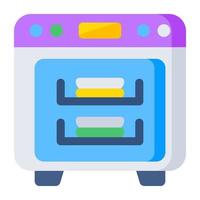 Editable design icon of cooking range vector