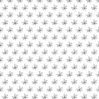 Seamless pattern with leaf. Cartoon black and white vector illustration.