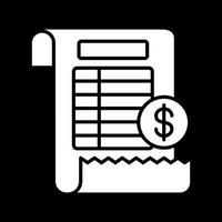 Bill Vector Icon