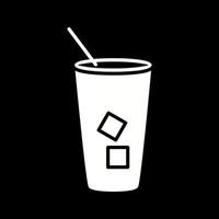 Iced Coffee Vector Icon