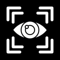 icono de vector de exploración ocular