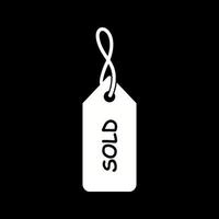 Unique Sold Tag Vector Icon