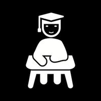 Unique Studying on Desk Vector Icon