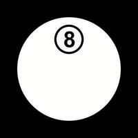 Unique Eight Ball Vector Icon