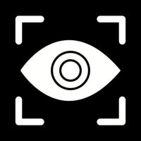 icono de vector de exploración ocular