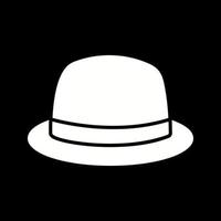 icono de vector de sombrero