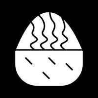 icono de vector de muffin de crema