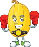 Spaghetti squash cartoon character style vector