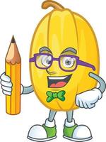 Spaghetti squash cartoon character style vector